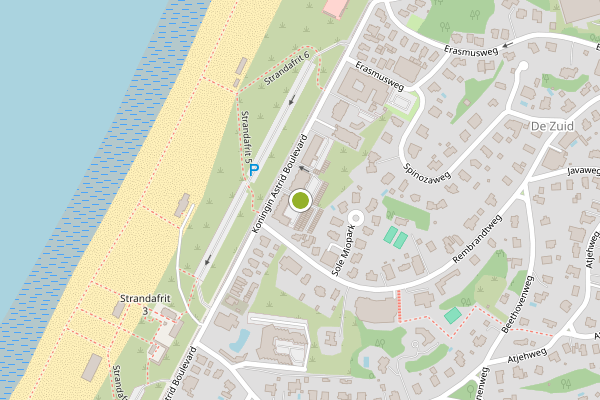 Ambulance-melding op Residence Astrid, Noordwijk op 27 mei, kaart-overzicht