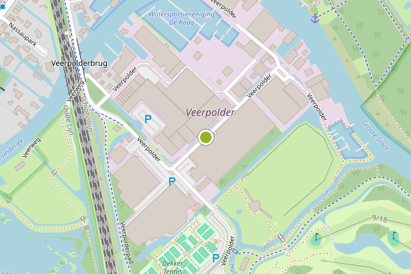 Ambulance-melding op Veerpolder, Warmond op 29 mei, kaart-overzicht