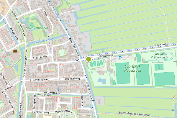 Ambulance-melding op Nieuweweg, Zoeterwoude op 29 mei, kaart-overzicht