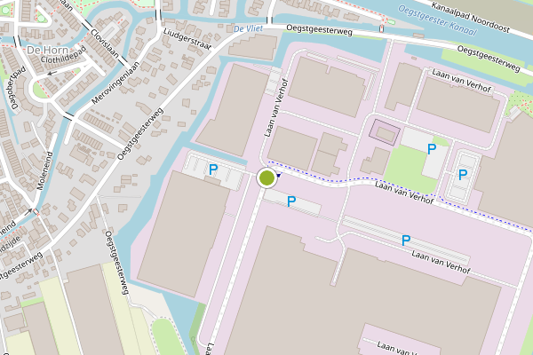Ambulance-melding op Laan van Verhof, Rijnsburg op 20 mei, kaart-overzicht