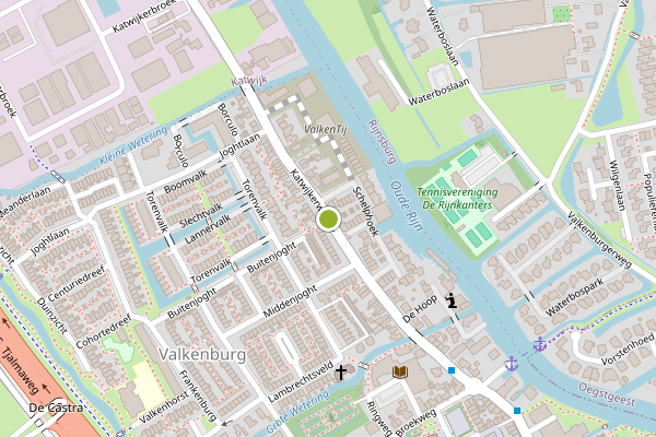 Ambulance-melding op Katwijkerweg, Valkenburg ZH op 11 mei, kaart-overzicht
