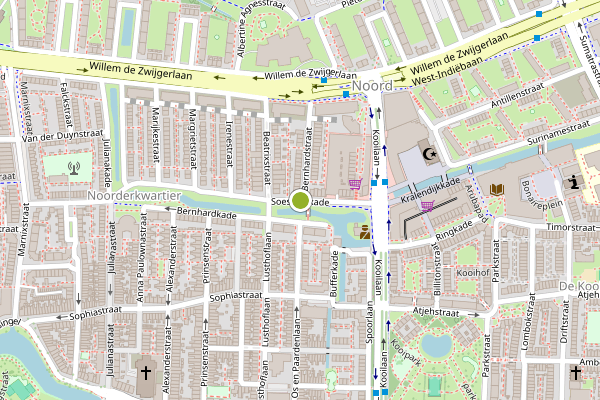 Ambulance-melding op Soestdijkkade, Leiden op 29 mei, kaart-overzicht