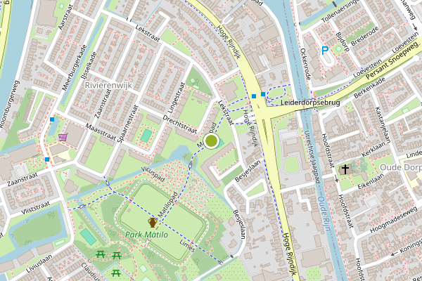 Ambulance-melding op Matilopad, Leiden op 30 mei, kaart-overzicht