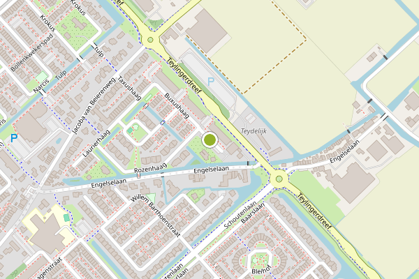 Ambulance-melding op Buxushaag, Voorhout op 30 mei, kaart-overzicht