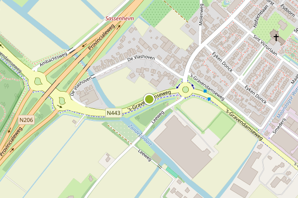 Ambulance-melding op 's-Gravendamseweg, Noordwijkerhout op 31 mei, kaart-overzicht