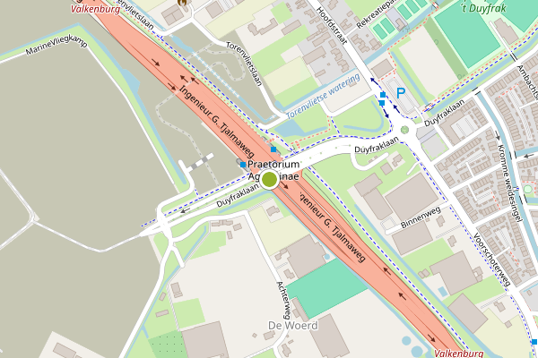 Ambulance-melding op Duyfraklaan, Valkenburg ZH op 31 mei, kaart-overzicht