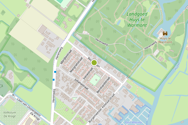 Ambulance-melding op Beatrixlaan, Warmond op 1 juni, kaart-overzicht