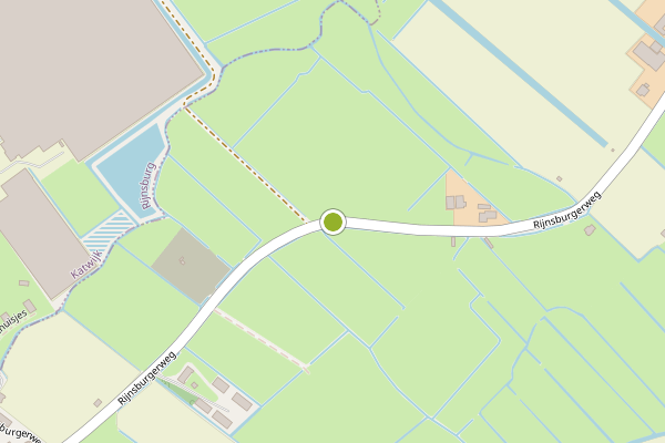 Ambulance-melding op Rijnsburgerweg, Voorhout op 2 juni, kaart-overzicht
