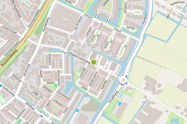 Ambulance-melding op Schippersvaartweg, Noordwijkerhout op 2 juni, kaart-overzicht
