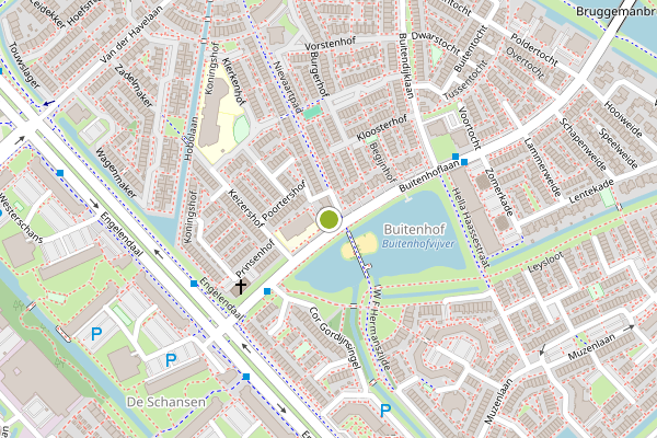 Ambulance-melding op Nievaartpad, Leiderdorp op 2 juni, kaart-overzicht