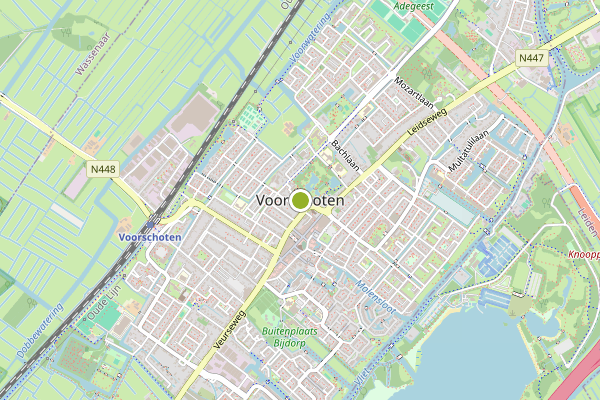 Ambulance-melding op Puccinidreef, Voorschoten op 2 juni, kaart-overzicht