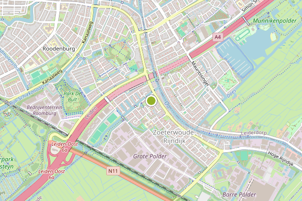 Ambulance-melding op Hoge Rijndijk, Zoeterwoude op 3 juni, kaart-overzicht