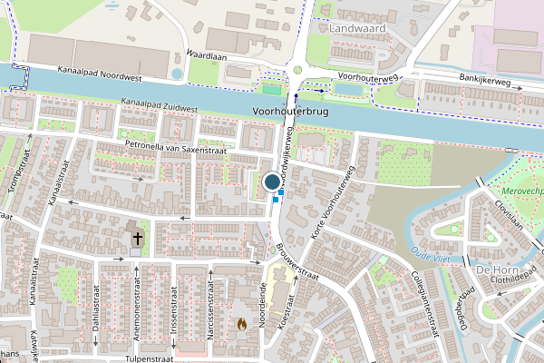 Politie-melding op Noordeinde, Rijnsburg op 3 juni, kaart-overzicht