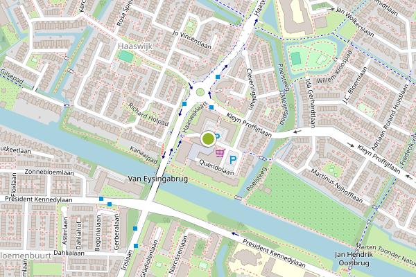 Ambulance-melding op Boerhaaveplein, Oegstgeest op 3 juni, kaart-overzicht
