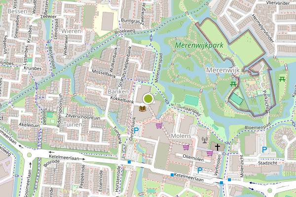 Ambulance-melding op Stellingmolen, Leiden op 4 juni, kaart-overzicht