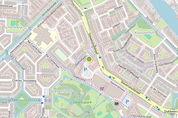 Ambulance-melding op Top Naeffstraat, Leiden op 5 juni, kaart-overzicht