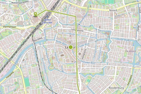 Ambulance-melding op Leiden op 4 juni, kaart-overzicht