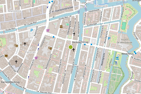 Ambulance-melding op Vestestraat, Leiden op 6 juni, kaart-overzicht