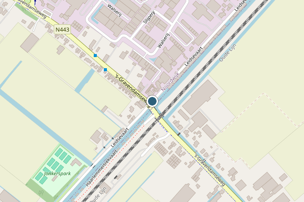 Politie-melding op Leidsevaart, Noordwijkerhout op 6 juni, kaart-overzicht
