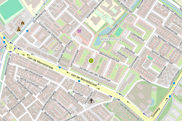 Ambulance-melding op Zeger de Moorstraat, Noordwijk op 7 juni, kaart-overzicht