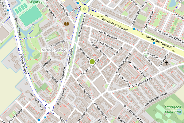Ambulance-melding op IJmuiderstraat, Noordwijk op 7 juni, kaart-overzicht
