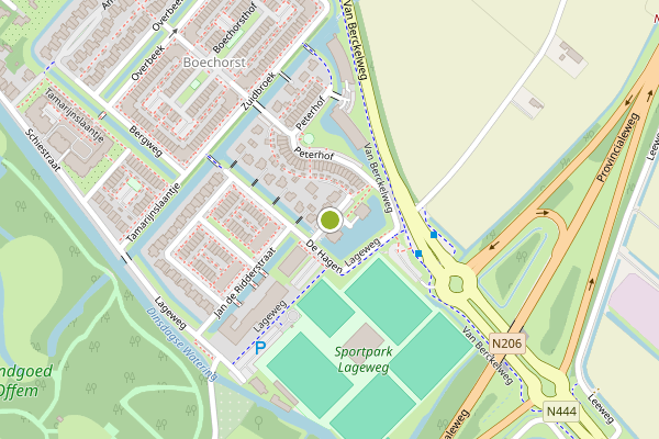Ambulance-melding op De Hagen, Noordwijk op 7 juni, kaart-overzicht