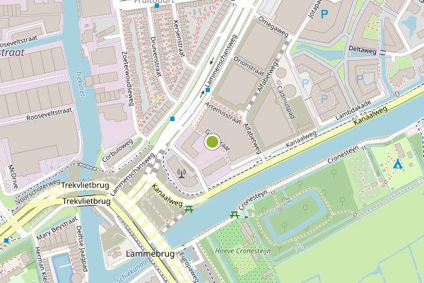 Ambulance-melding op Gaiastraat, Leiden op 7 juni, kaart-overzicht