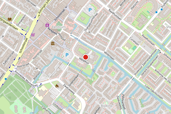 Brandweer-melding op Merelhof, Voorschoten op 7 juni, kaart-overzicht