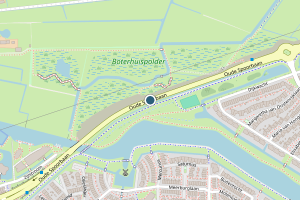Politie-melding op Oude Spoorbaan, Leiderdorp op 8 juni, kaart-overzicht