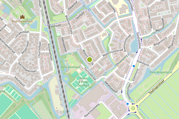 Ambulance-melding op Waterlelieweg, Voorhout op 8 juni, kaart-overzicht