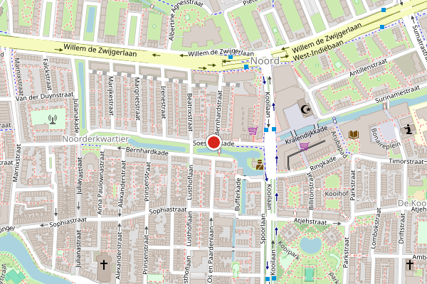 Brandweer-melding op Soestdijkkade, Leiden op 9 juni, kaart-overzicht