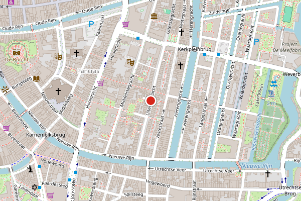 Brandweer-melding op Uiterstegracht, Leiden op 9 juni, kaart-overzicht