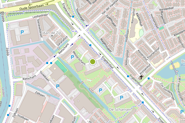Ambulance-melding op Peppelschans, Leiderdorp op 9 juni, kaart-overzicht