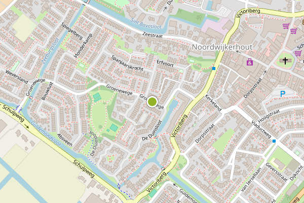 Ambulance-melding op Groenewege, Noordwijkerhout op 9 juni, kaart-overzicht