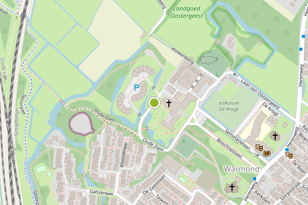 Ambulance-melding op Park Klinkenberg, Warmond op 9 juni, kaart-overzicht