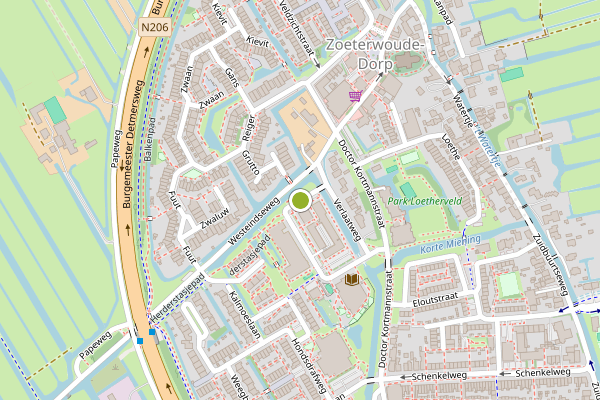 Ambulance-melding op Bennebroekweg, Zoeterwoude op 10 juni, kaart-overzicht