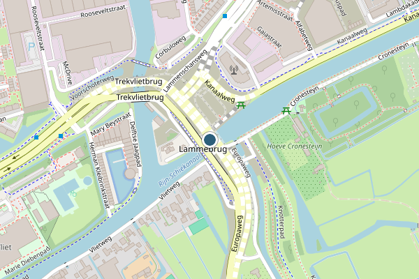 Politie-melding op Leiden op 10 juni, kaart-overzicht