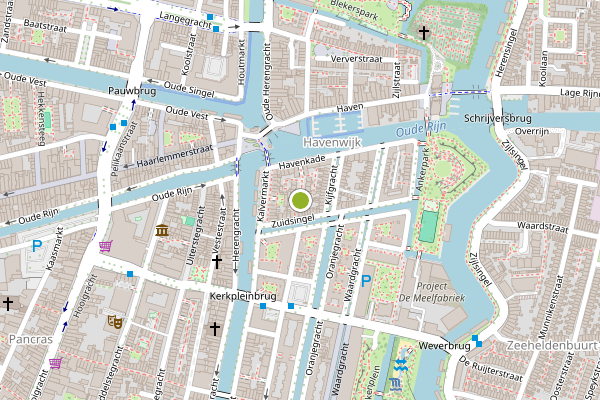 Ambulance-melding op Touwslagersgang, Leiden op 11 juni, kaart-overzicht