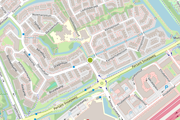 Ambulance-melding op Heelblaadjespad, Leiderdorp op 11 juni, kaart-overzicht