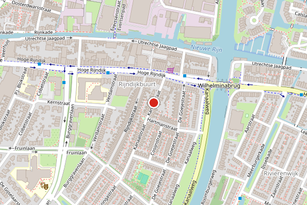 Brandweer-melding op Kanaalstraat, Leiden op 11 juni, kaart-overzicht