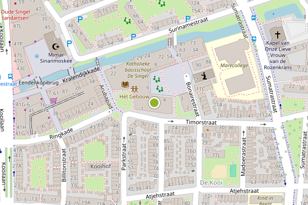 Ambulance-melding op Bonaireplein, Leiden op 11 juni, kaart-overzicht