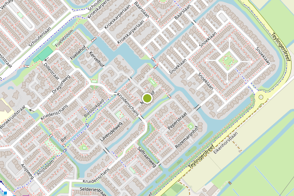 Ambulance-melding op Munthof, Voorhout op 11 juni, kaart-overzicht