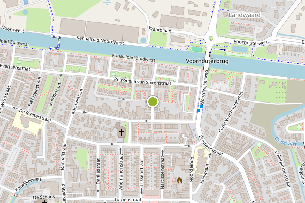 Ambulance-melding op Stephana van Rossumstraat, Rijnsburg op 11 juni, kaart-overzicht