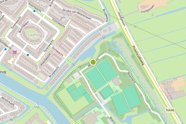 Ambulance-melding op Bloemerd, Leiderdorp op 12 juni, kaart-overzicht