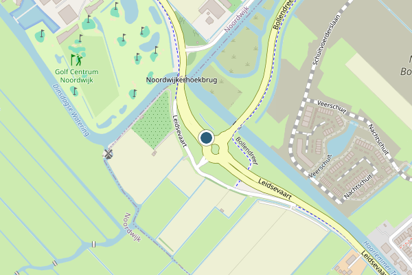 Politie-melding op Leidsevaart, Voorhout op 12 juni, kaart-overzicht