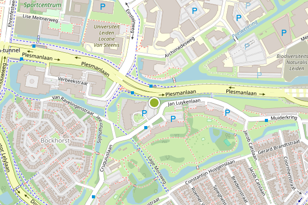 Ambulance-melding op Schouwenhove, Leiden op 13 juni, kaart-overzicht