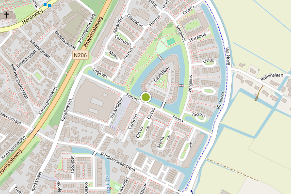 Ambulance-melding op Castellum, Noordwijkerhout op 12 juni, kaart-overzicht