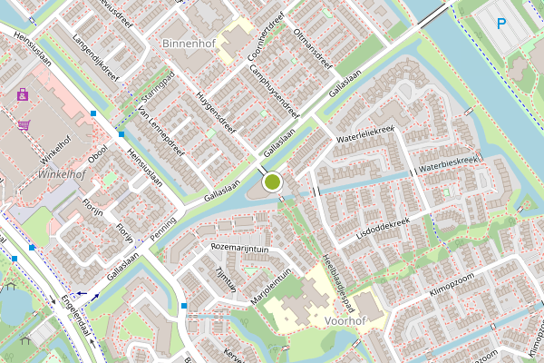 Ambulance-melding op Menswordingkreek, Leiderdorp op 13 juni, kaart-overzicht