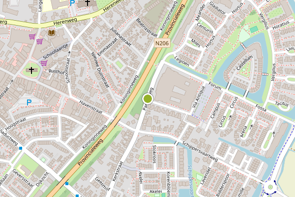 Ambulance-melding op Parallelweg, Noordwijkerhout op 13 juni, kaart-overzicht