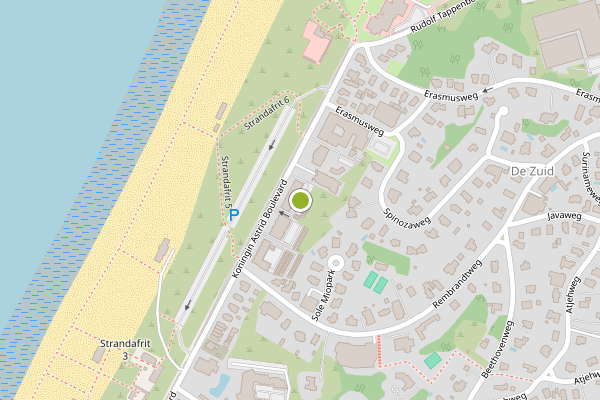 Ambulance-melding op Seehorst, Noordwijk op 14 juni, kaart-overzicht